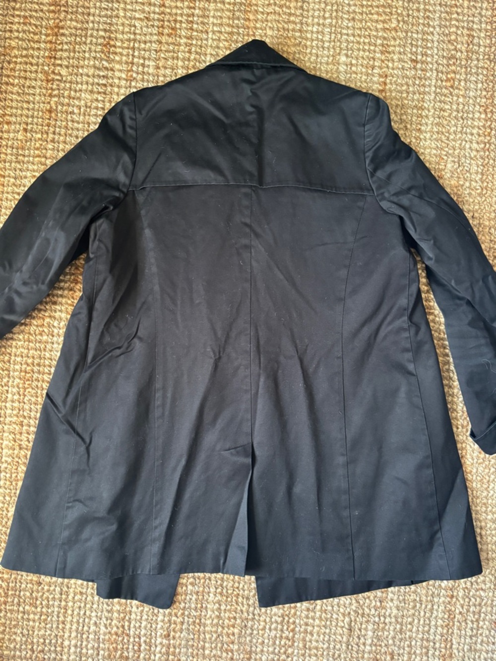 A.P.C. Women’s black cotton canvas peacoat size 40 or U.S. 8. - Picture 3 of 5